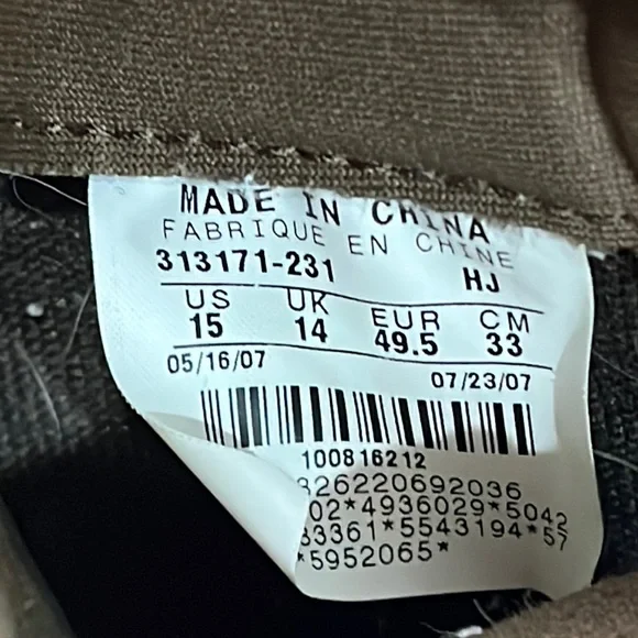 2007 Nike SB Dunk High Wood Deck Brown Tweed Green | Size 15 - Picture 2 of 6